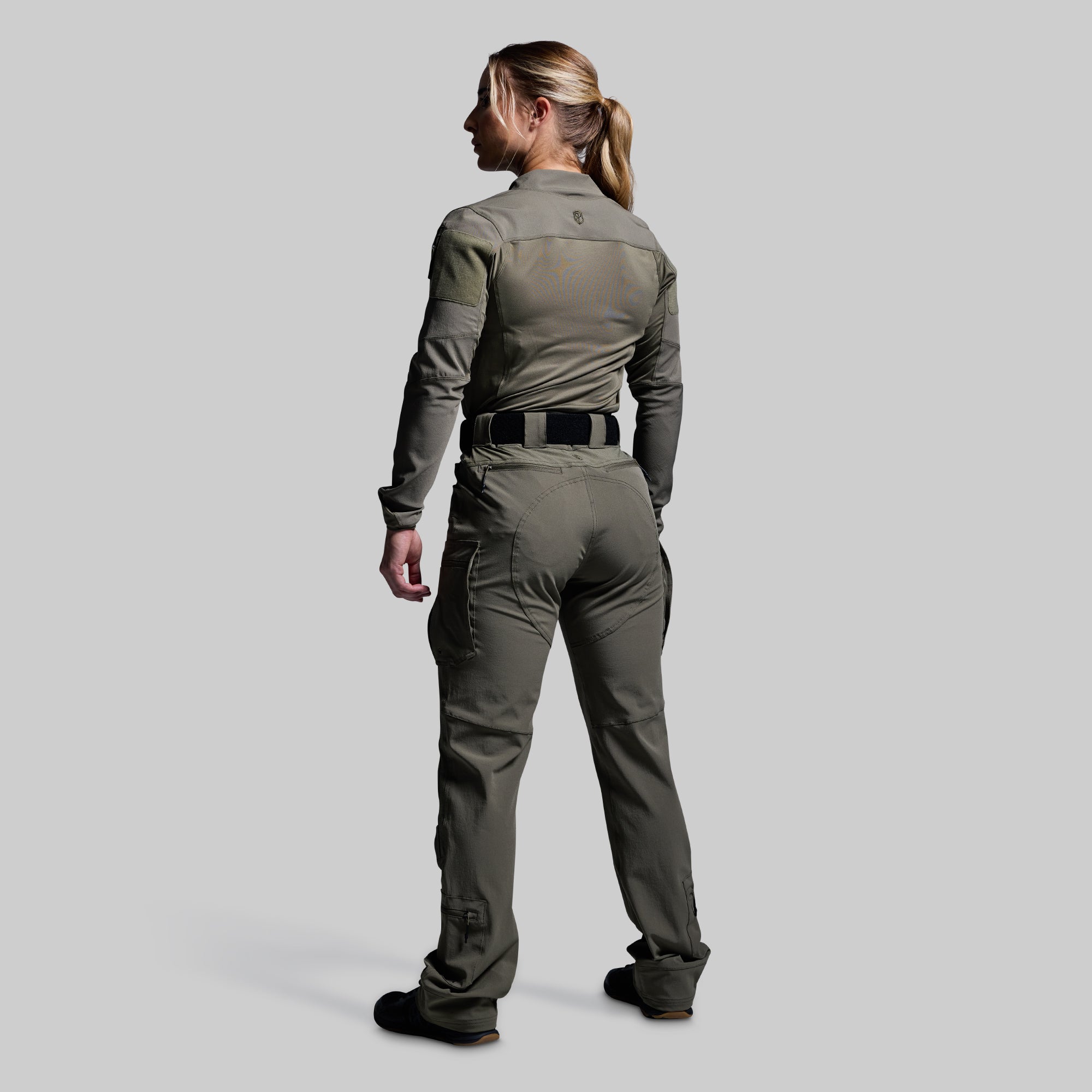 Women's Long Sleeve Op Top (OD Green) - Image 8