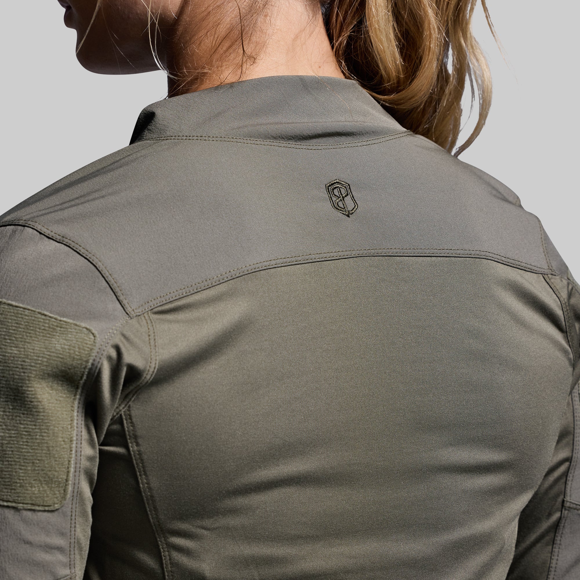 Women's Long Sleeve Op Top (OD Green) - Image 6