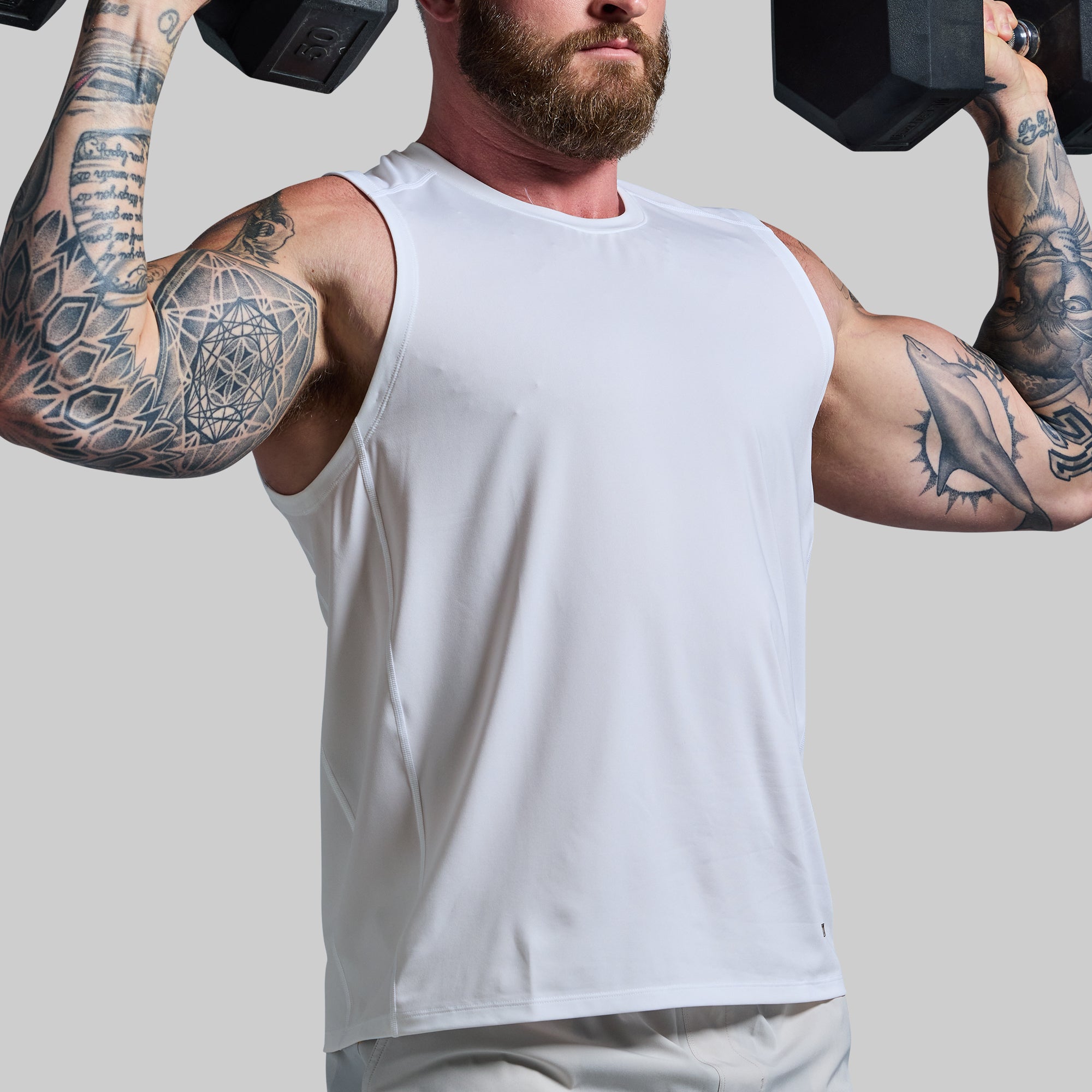 Training Muscle Tank (White) - Image 4