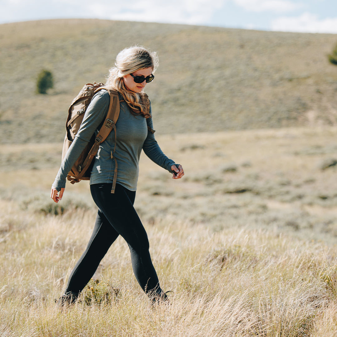 Women's Ridgeline Base Layer Top (Wolf Grey) - Image 6