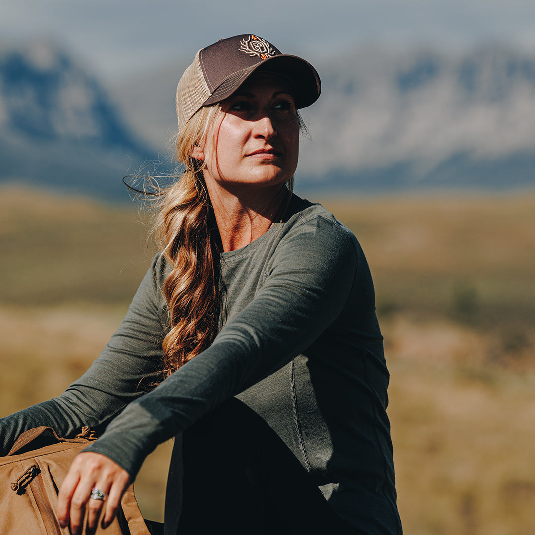 Women's Ridgeline Base Layer Top (Wolf Grey) - Image 8