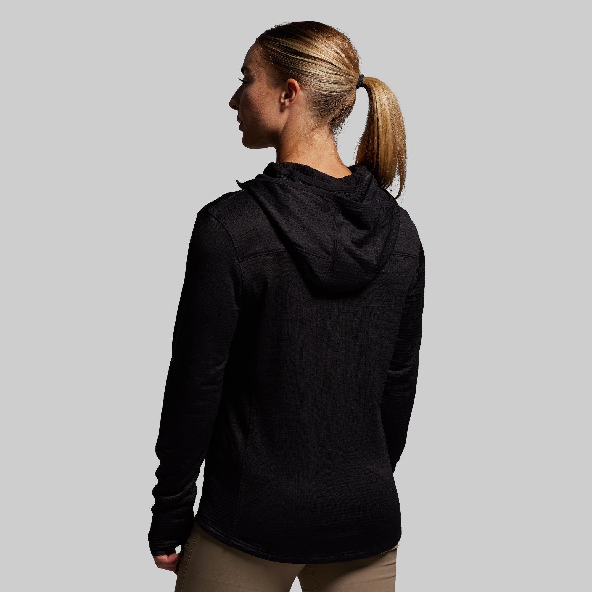Women's Quiver Full Zip Hoodie 2.0 (Black) - Image 2