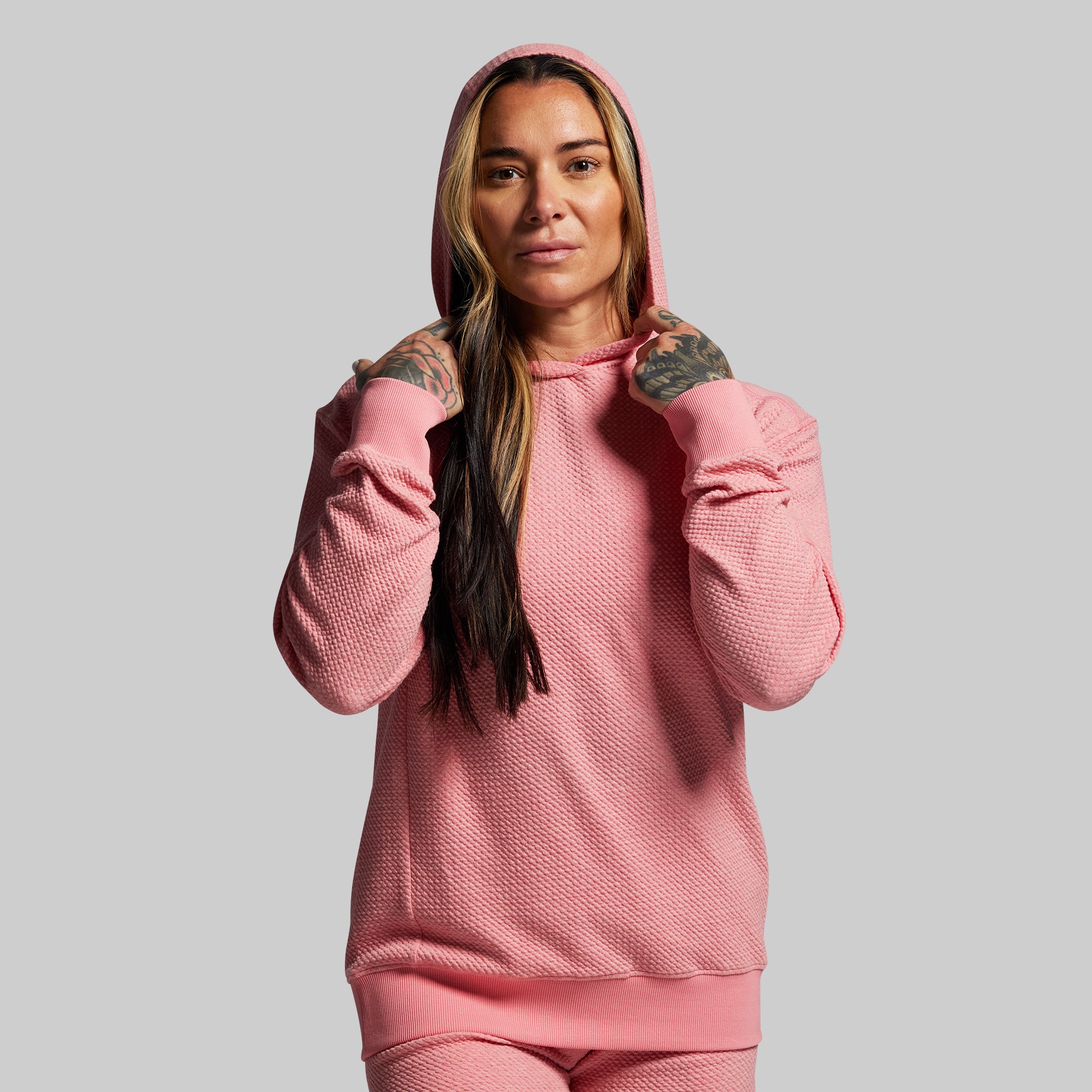 Women's Cloud Hoodie (Faded Rose) - Image 3