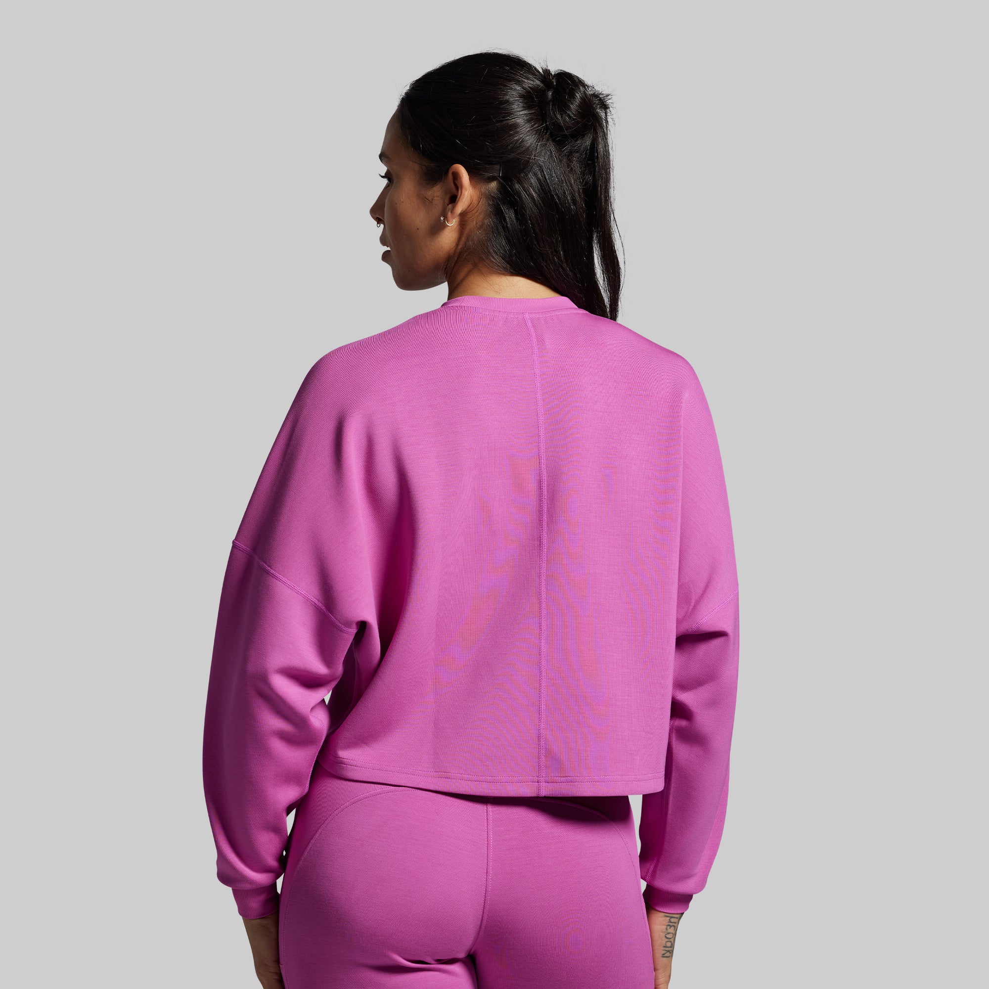 Lounge Lux Cropped Pullover (Viola) - Image 2