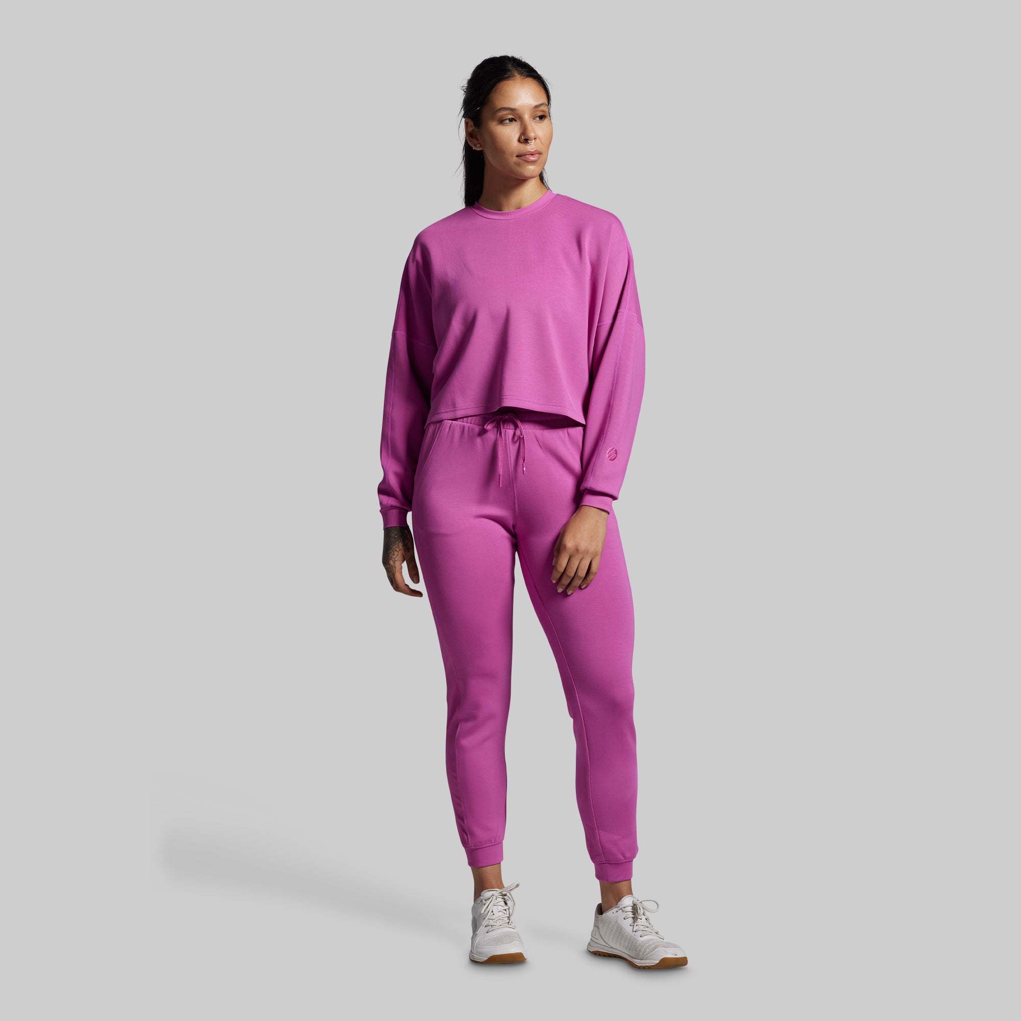 Lounge Lux Cropped Pullover (Viola) - Image 6