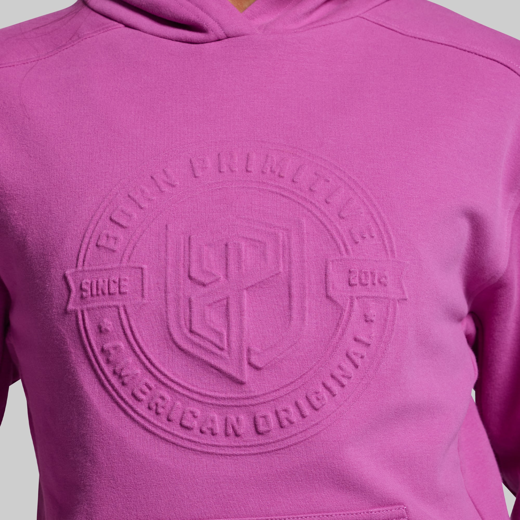 American Original Embossed Women's Unmatched Hoodie (Viola) - Image 4