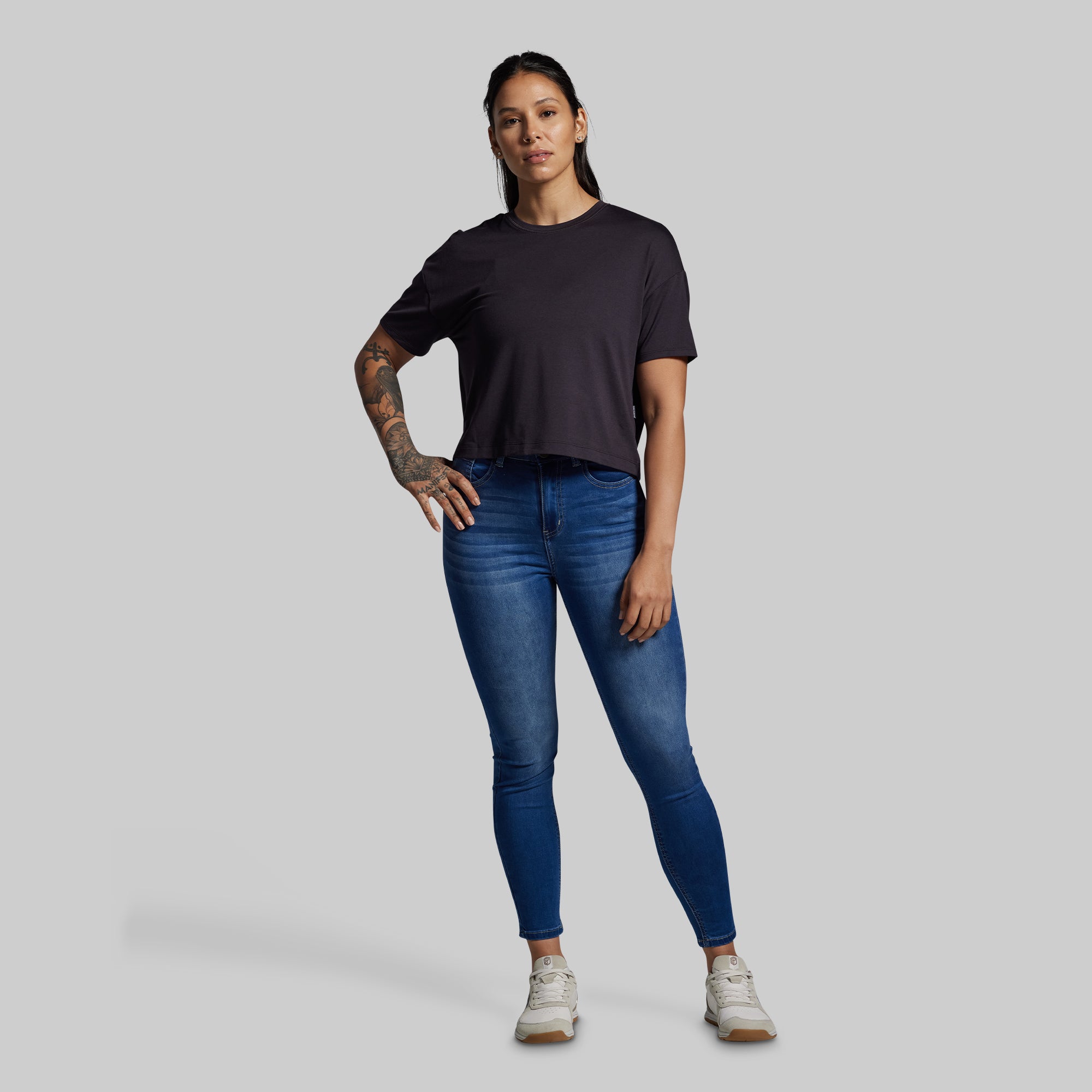 BP Premium Basic Crop Tee (Black) - Image 3