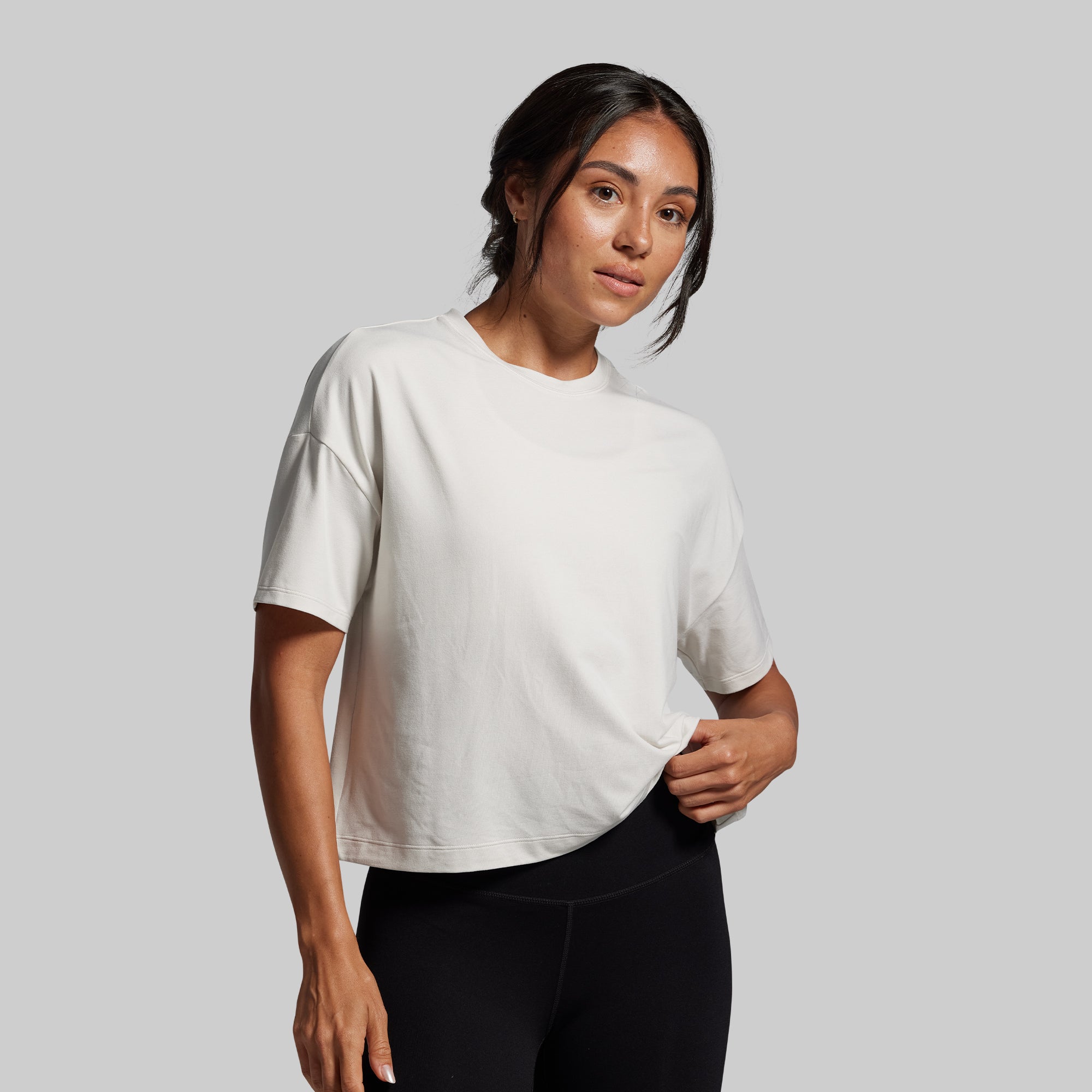 BP Premium Basic Crop Tee (Sand)