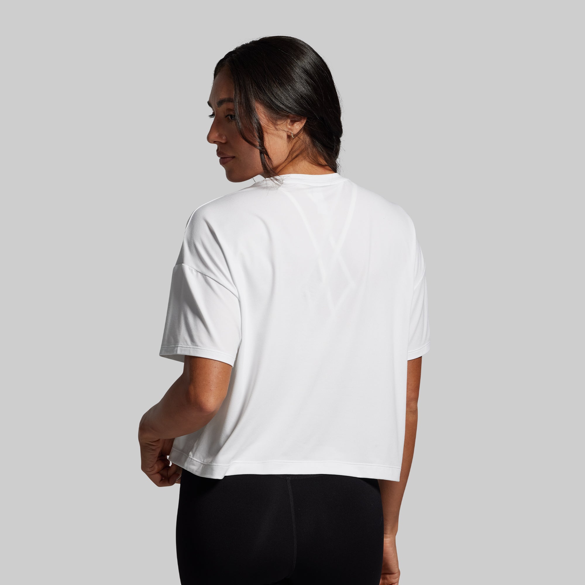 BP Premium Basic Crop Tee (White) - Image 2