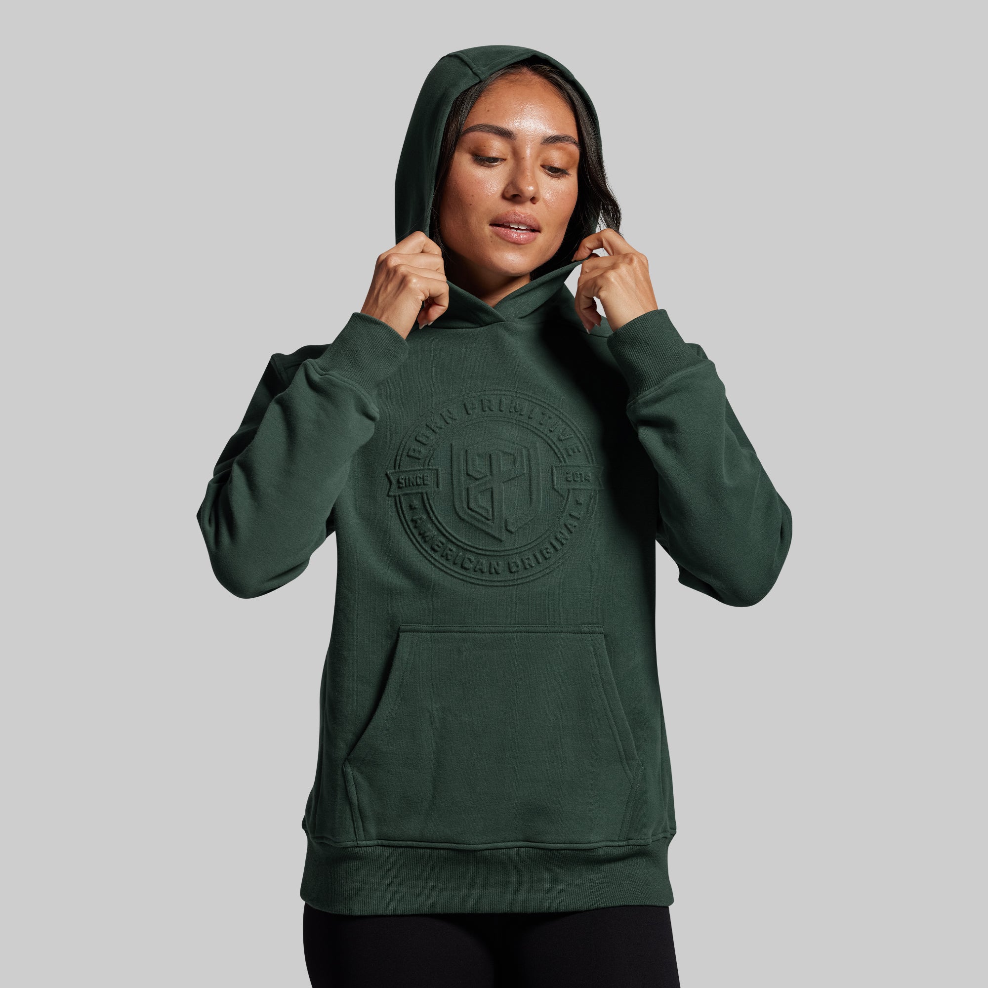American Original Embossed Women's Unmatched Hoodie (Grove) - Image 6
