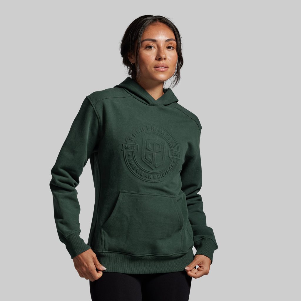 American Original Embossed Women's Unmatched Hoodie (Grove)