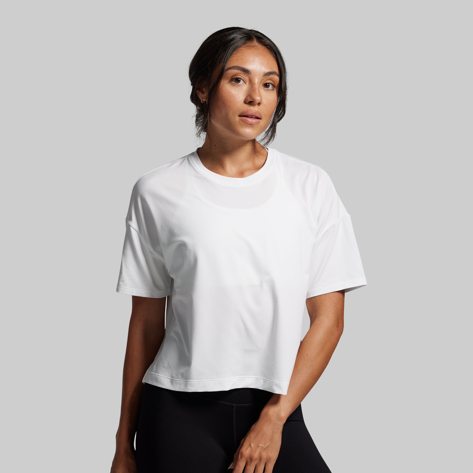BP Premium Basic Crop Tee (White) - Image 3
