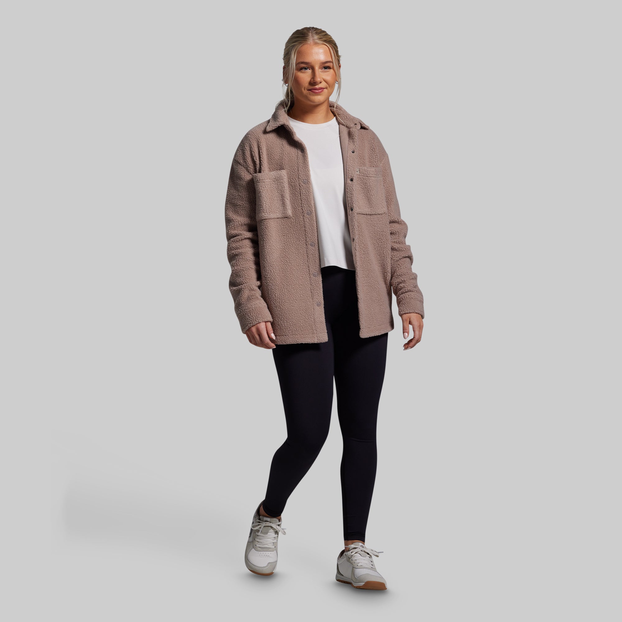 Between the Lines Fleece Jacket (Java) - Image 6